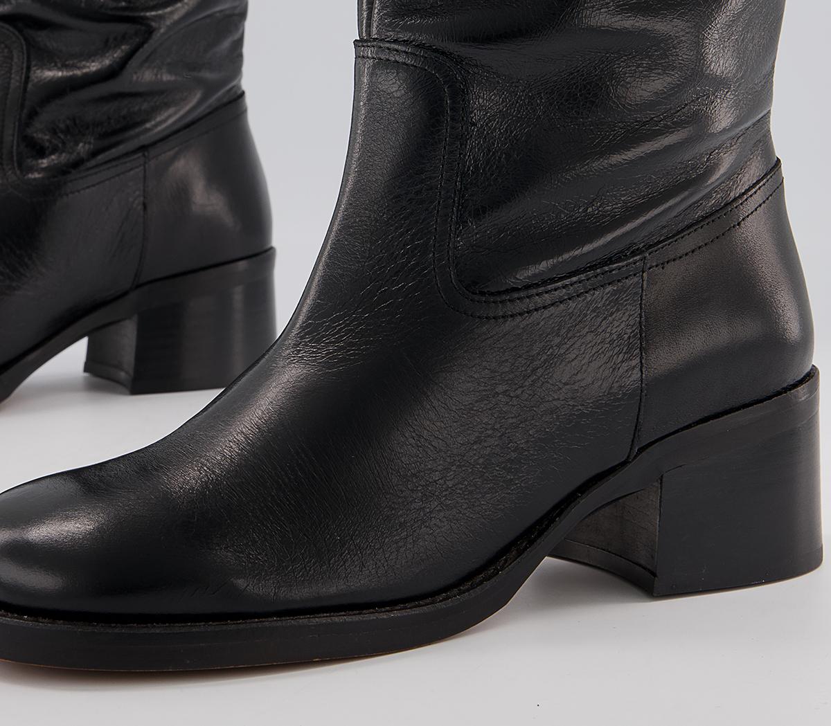 Office Kingsbury Pull On Boots Office Kingsbury Pull On Boots Black Leather