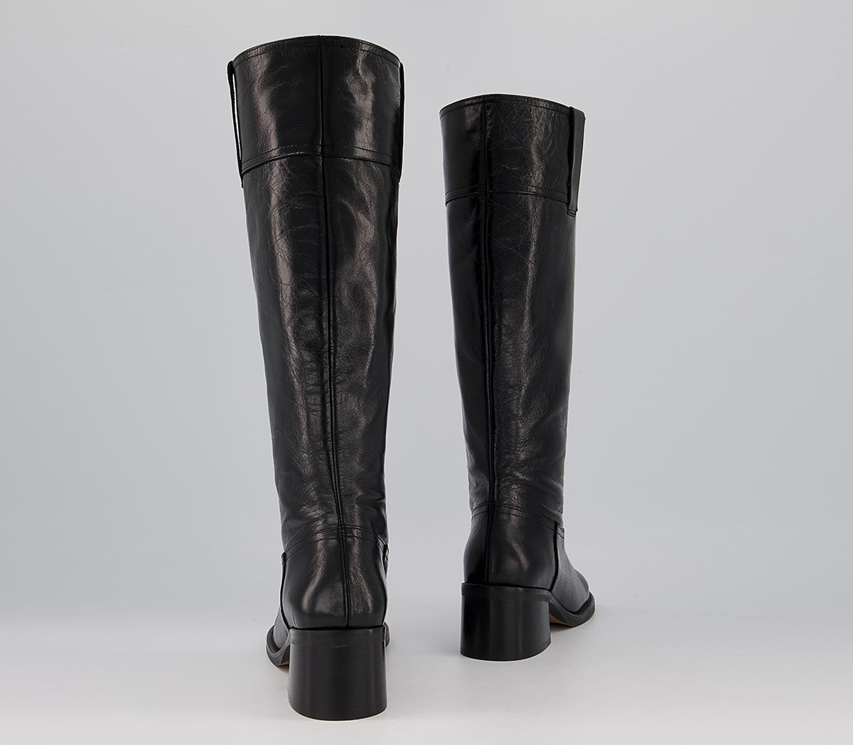Office Kingsbury Pull On Boots Office Kingsbury Pull On Boots Black Leather