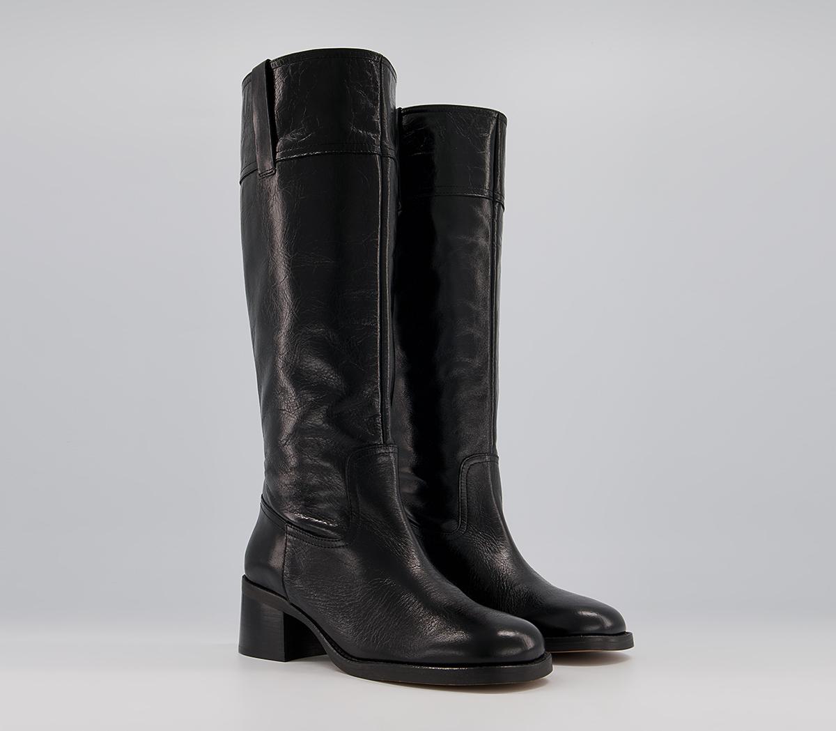 Office Kingsbury Pull On Boots Office Kingsbury Pull On Boots Black Leather