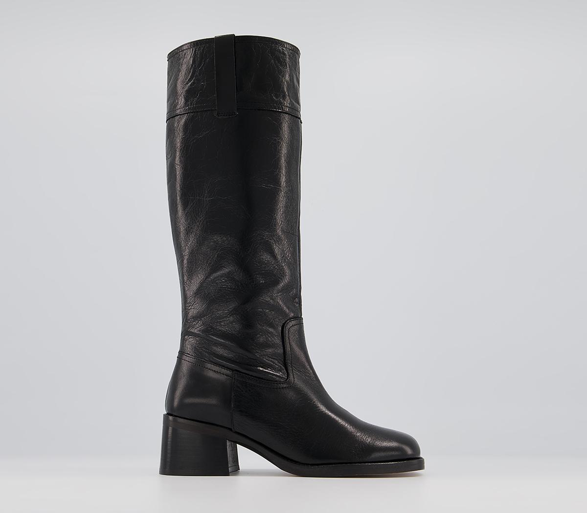 OFFICE Kingsbury Pull On Boots Black Leather - Women's Boots