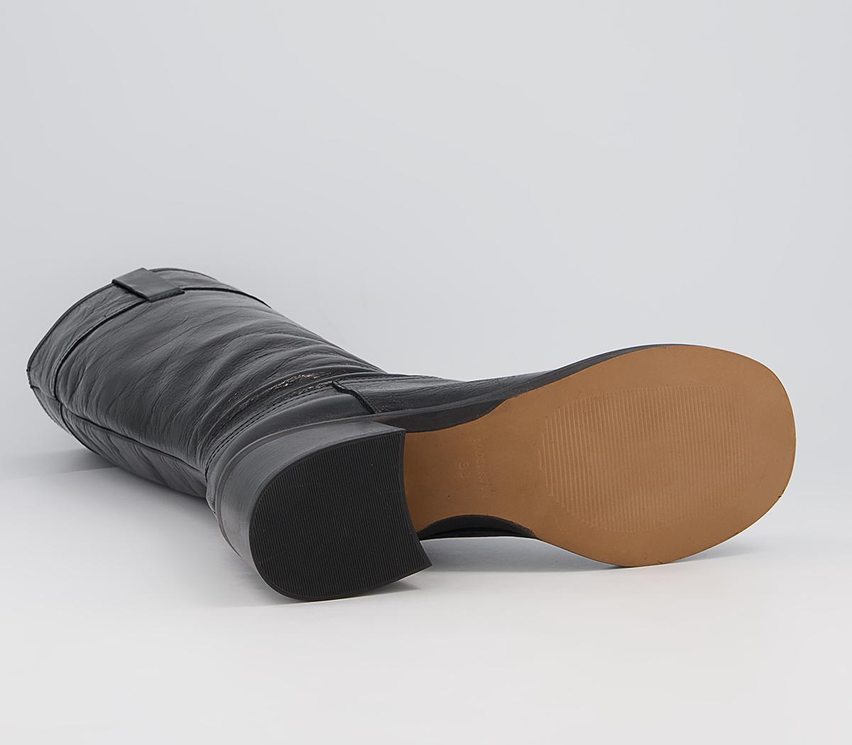 Office Kingsbury Pull On Boots Office Kingsbury Pull On Boots Black Leather