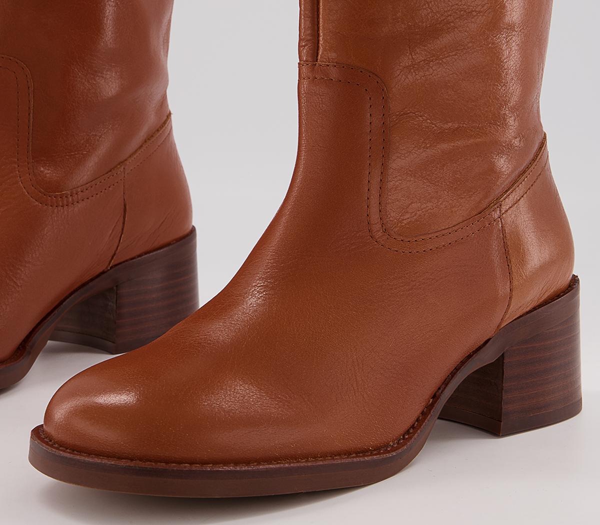 Office Kingsbury Pull On Boots Office Kingsbury Pull On Boots Tan Leather