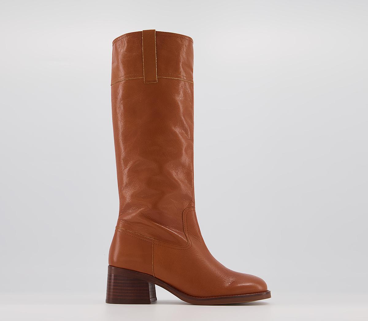 Office Kingsbury Pull On Boots Office Kingsbury Pull On Boots Tan Leather