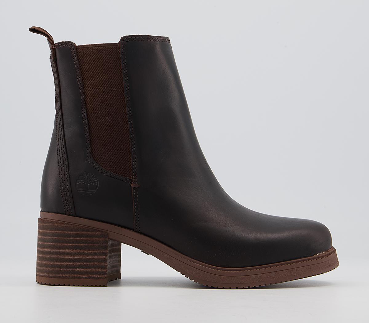 Timberland Dalston Vibe Heeled Chelsea Boots Medium Brown - Women's ...