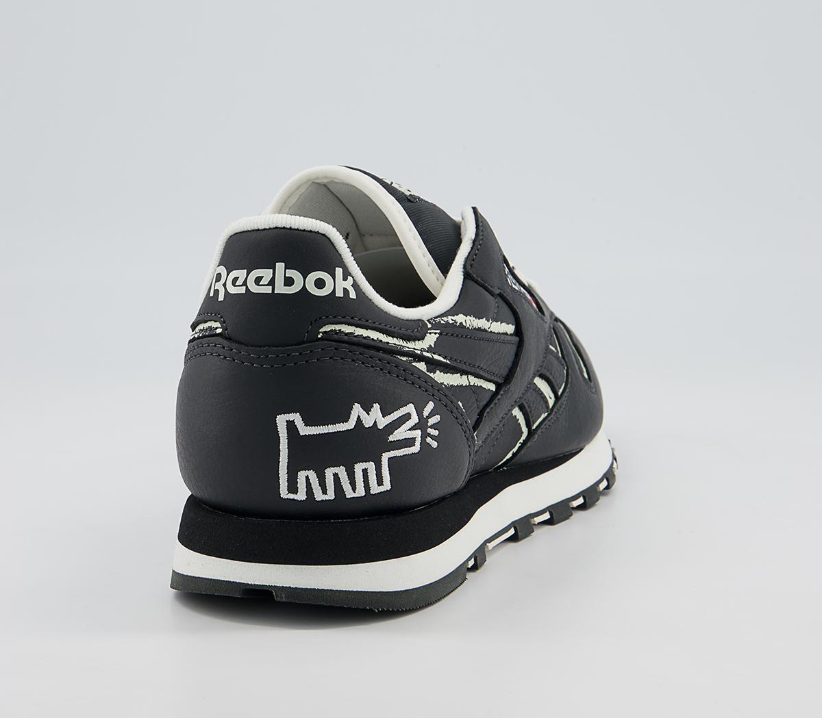 Reebok Classic Leather Keith Haring Trainers Reebok Classic Leather Keith Haring Trainers Pure Grey Chalk