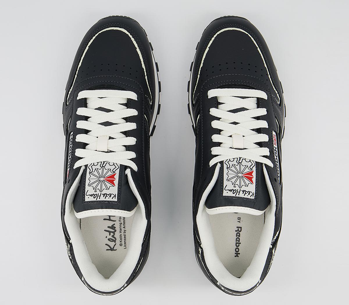 Reebok Classic Leather Keith Haring Trainers Reebok Classic Leather Keith Haring Trainers Pure Grey Chalk