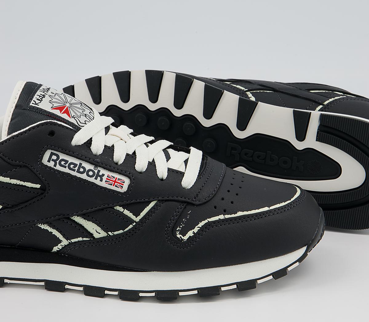 Reebok Classic Leather Keith Haring Trainers Reebok Classic Leather Keith Haring Trainers Pure Grey Chalk