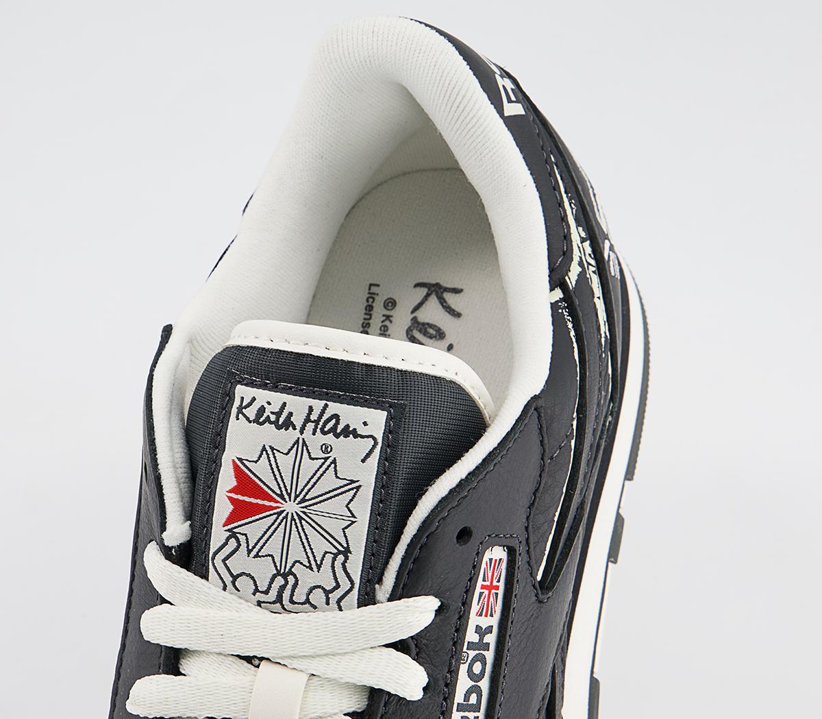 Reebok Classic Leather Keith Haring Trainers Reebok Classic Leather Keith Haring Trainers Pure Grey Chalk
