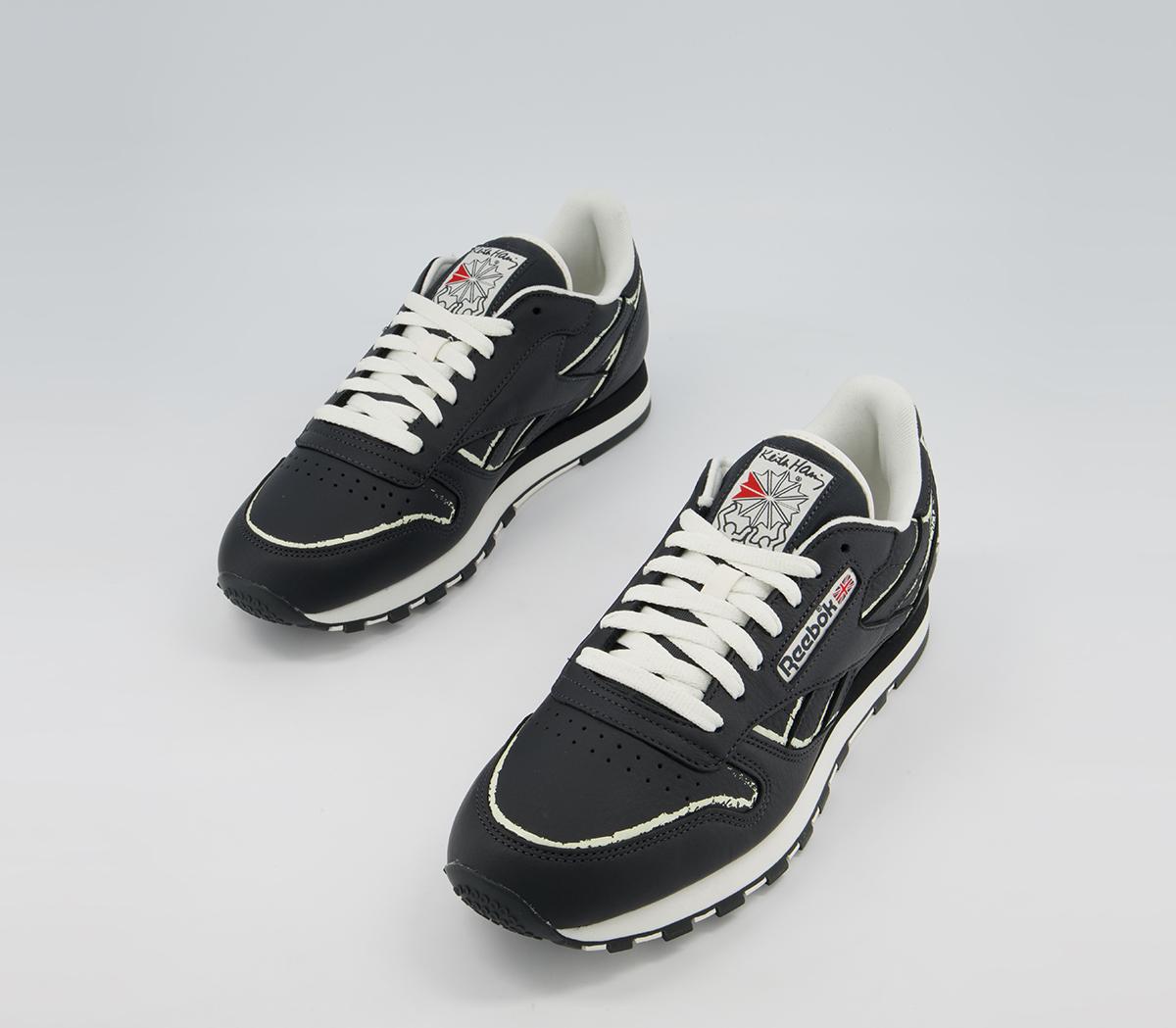 Reebok Classic Leather Keith Haring Trainers Reebok Classic Leather Keith Haring Trainers Pure Grey Chalk