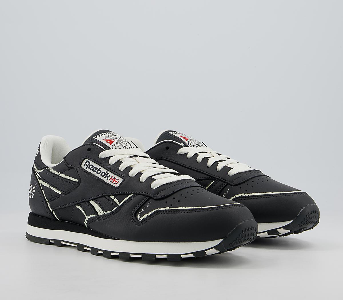 Reebok Classic Leather Keith Haring Trainers Reebok Classic Leather Keith Haring Trainers Pure Grey Chalk