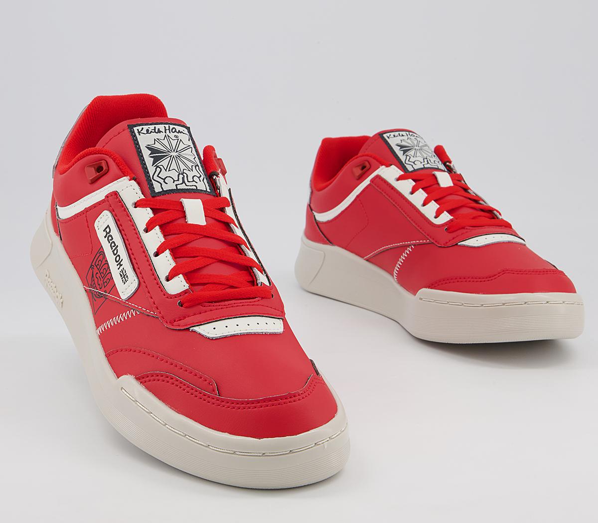Reebok Club C Legacy Keith Haring Trainers Reebok Club C Legacy Keith Haring Trainers Instinct Red Core Black