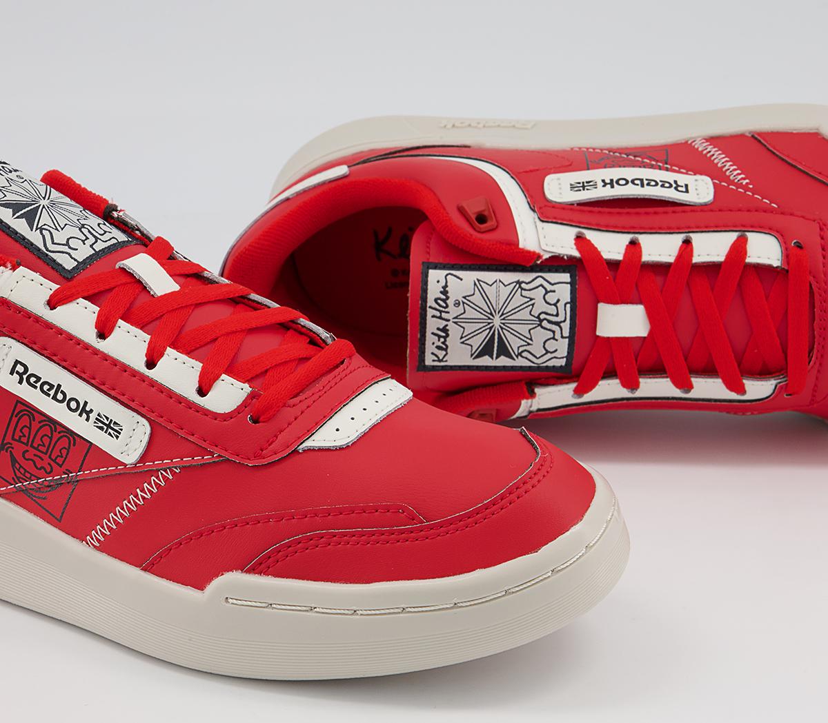 Reebok Club C Legacy Keith Haring Trainers Reebok Club C Legacy Keith Haring Trainers Instinct Red Core Black