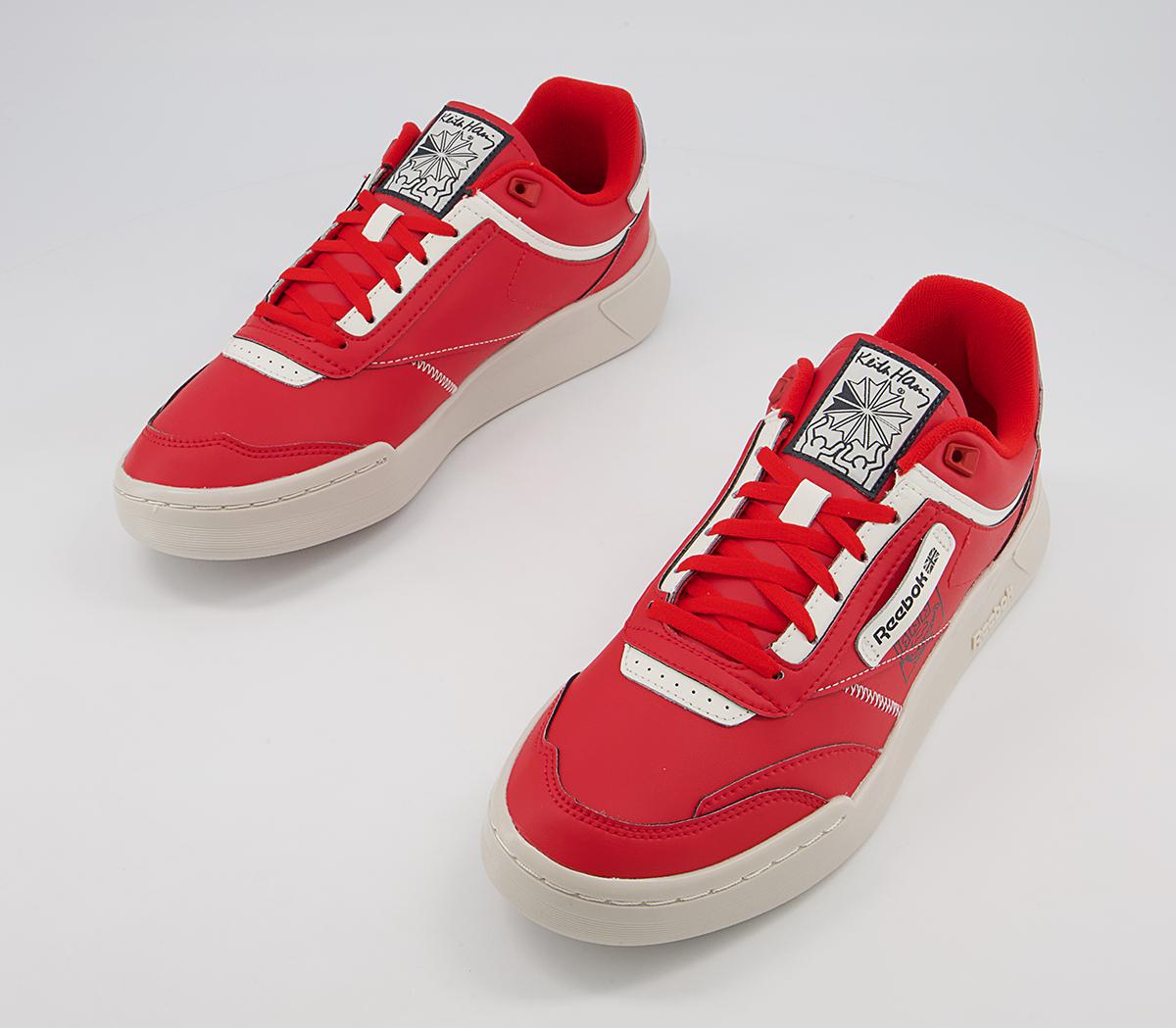 Reebok Club C Legacy Keith Haring Trainers Reebok Club C Legacy Keith Haring Trainers Instinct Red Core Black