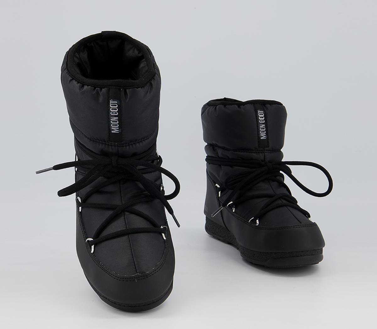 Moon Boot Moon Boots Low Nylon Wp 2 Black - Women's Ankle Boots