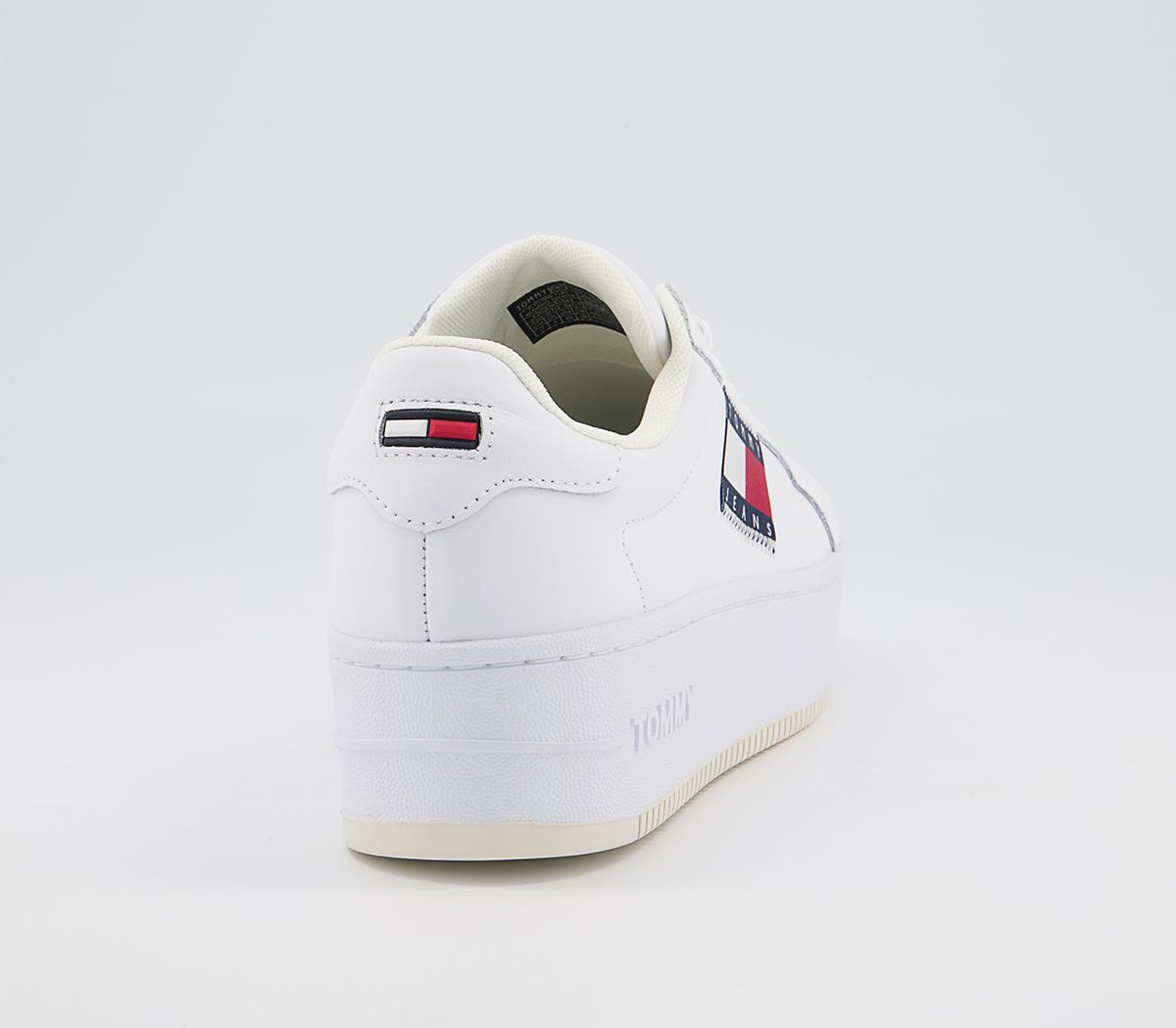 Tommy Hilfiger Flatform Flag Sneakers Tommy Hilfiger Flatform Flag Sneakers White