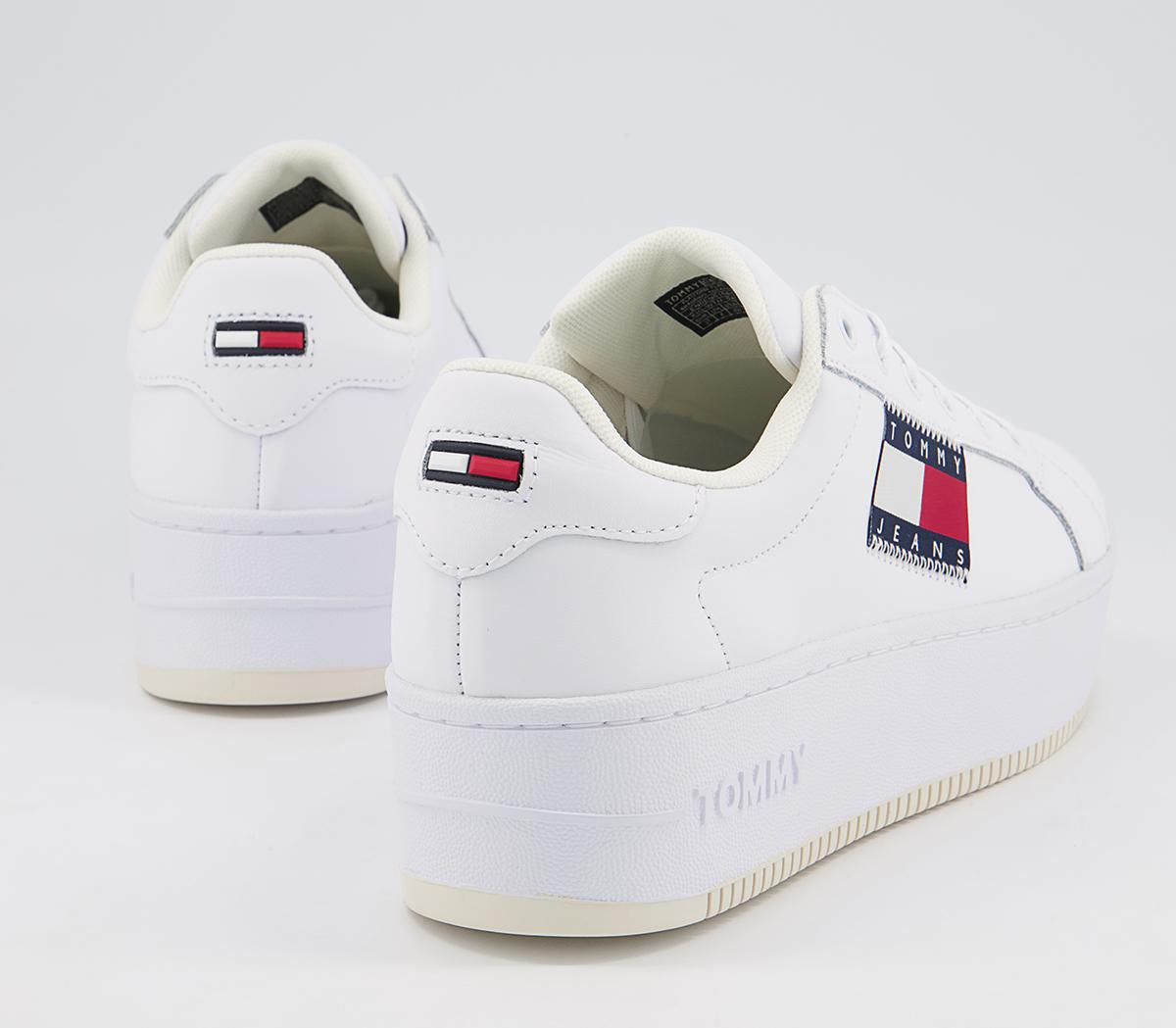 Tommy Hilfiger Flatform Flag Sneakers Tommy Hilfiger Flatform Flag Sneakers White