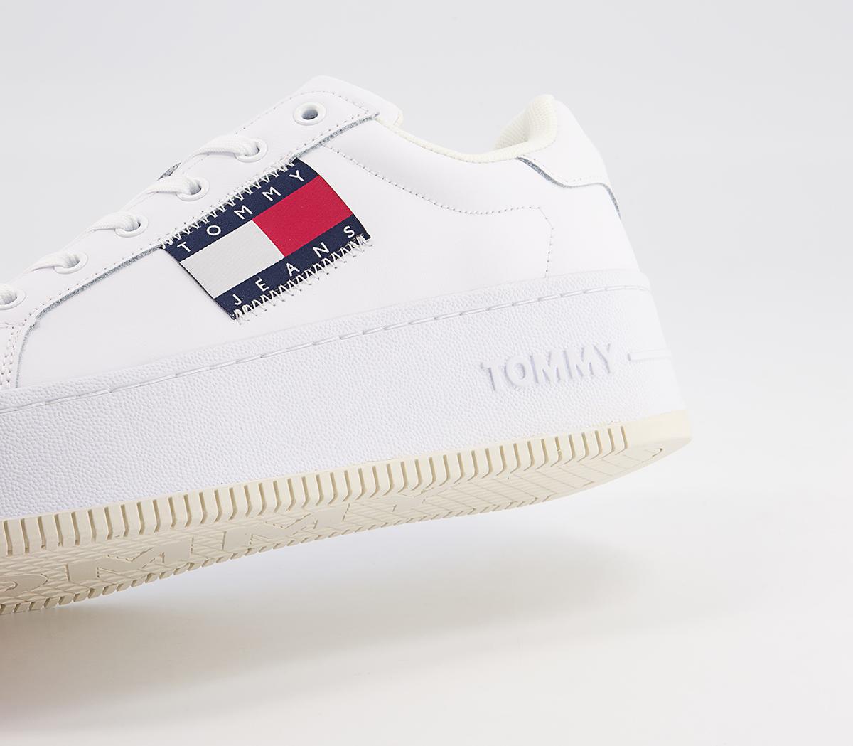 Tommy Hilfiger Flatform Flag Sneakers Tommy Hilfiger Flatform Flag Sneakers White