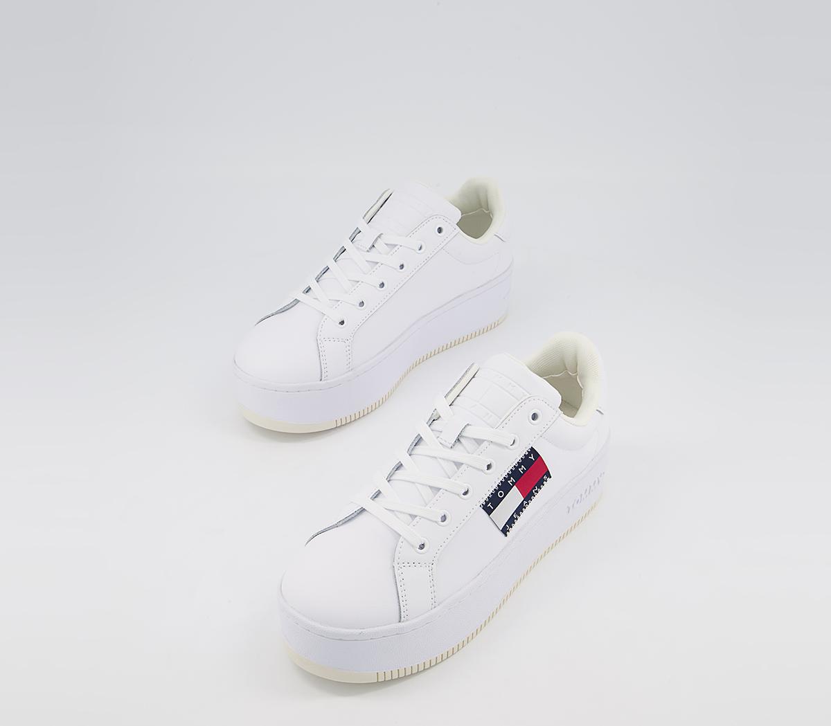 Tommy Hilfiger Flatform Flag Sneakers Tommy Hilfiger Flatform Flag Sneakers White