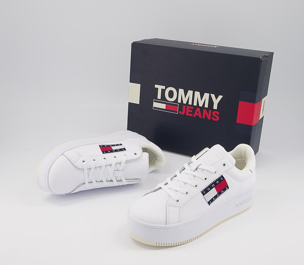 Tommy Hilfiger Flatform Flag Sneakers Tommy Hilfiger Flatform Flag Sneakers White