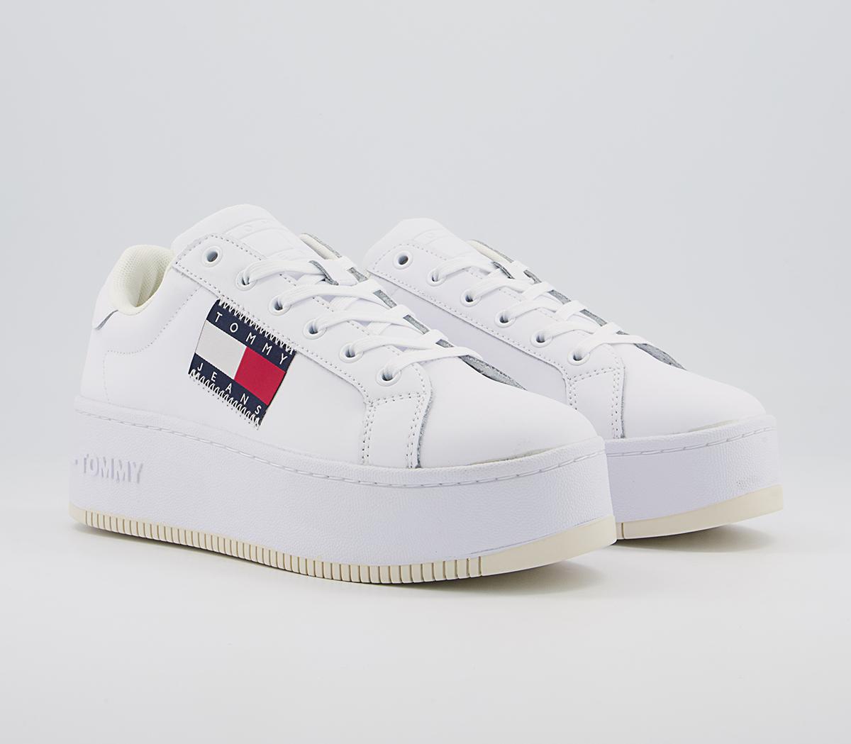 Tommy Hilfiger Flatform Flag Sneakers Tommy Hilfiger Flatform Flag Sneakers White