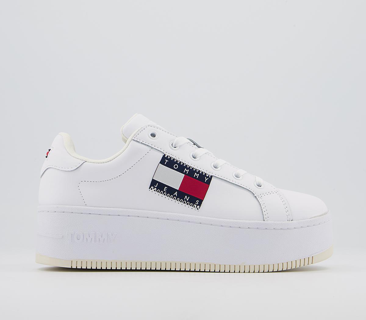 Tommy Hilfiger Flatform Flag Sneakers Tommy Hilfiger Flatform Flag Sneakers White
