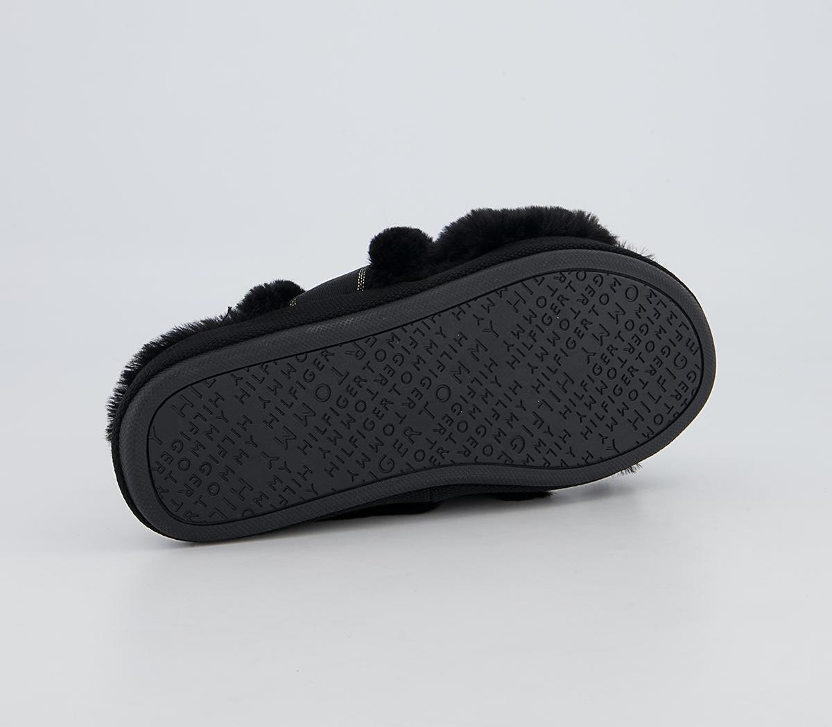 tommy hilfiger slippers black