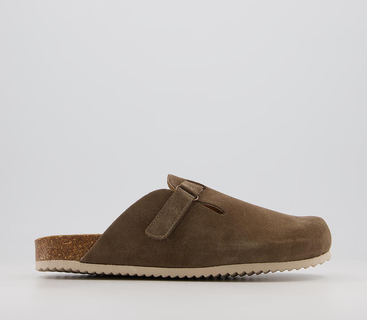 OFFICESully Footbed MulesMink Suede