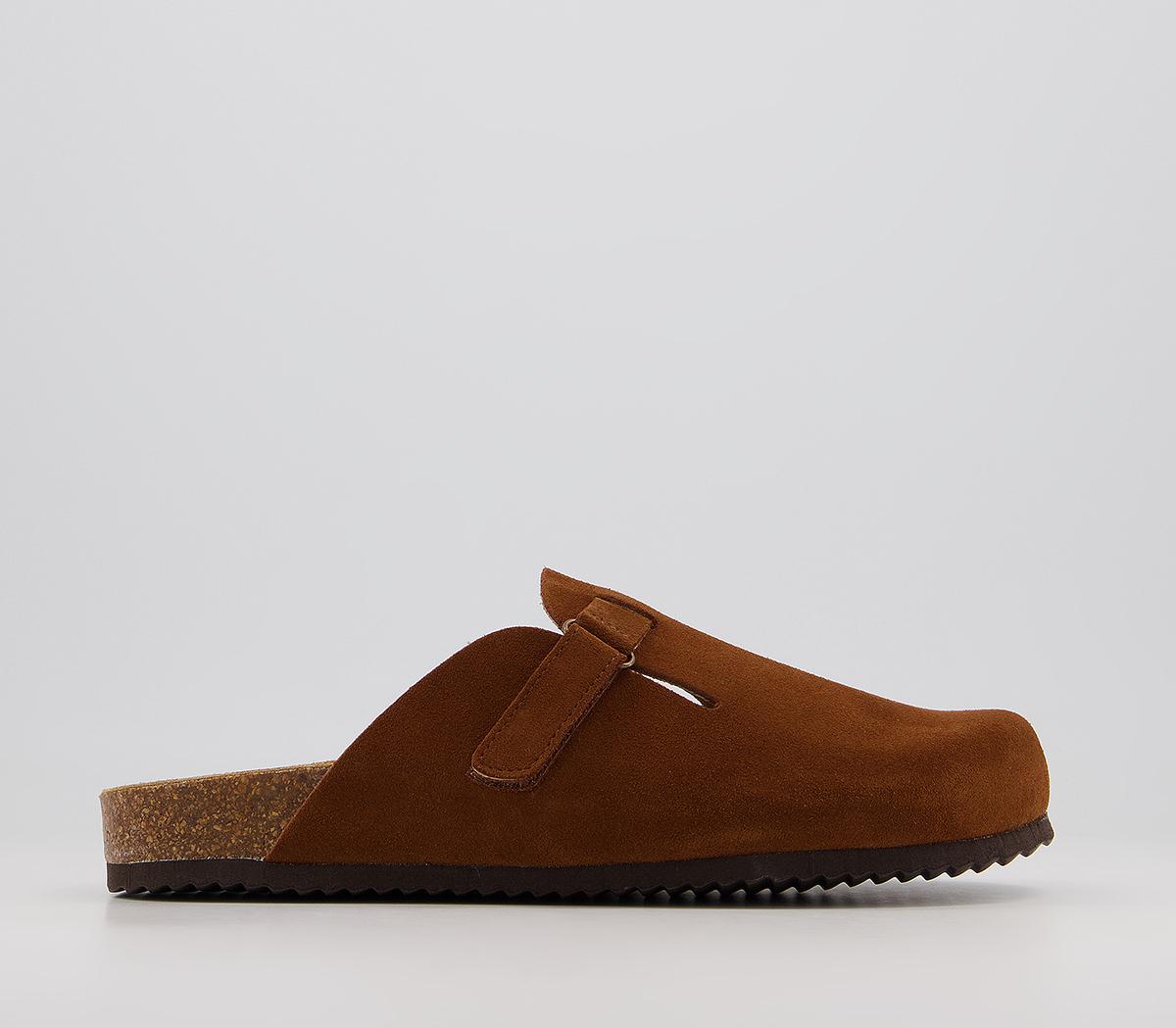 OFFICESully Footbed MulesTan Suede