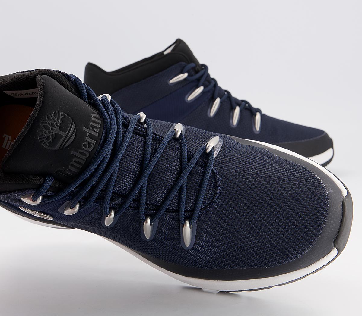 Timberland Sprint Trekker Mid Fab Boots Timberland Sprint Trekker Mid Fab Boots Navy Mesh