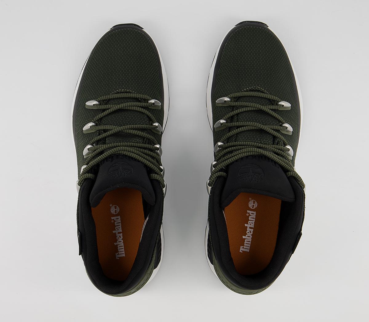 Timberland Sprint Trekker Mid Fab Boots Timberland Sprint Trekker Mid Fab Boots Dark Green Mesh
