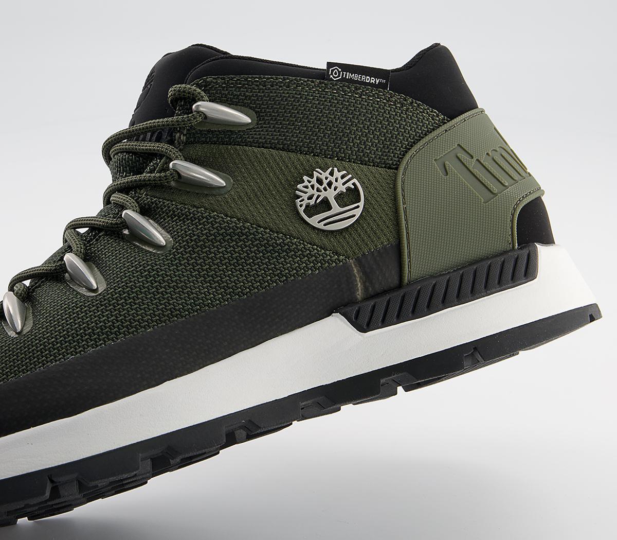 Timberland Sprint Trekker Mid Fab Boots Timberland Sprint Trekker Mid Fab Boots Dark Green Mesh