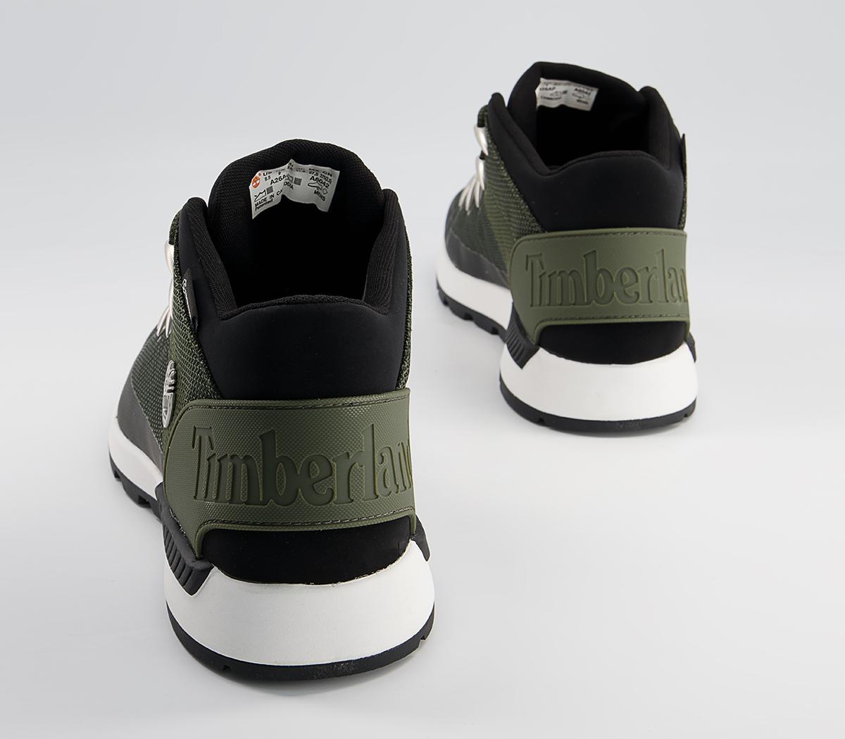 Timberland Sprint Trekker Mid Fab Boots Timberland Sprint Trekker Mid Fab Boots Dark Green Mesh