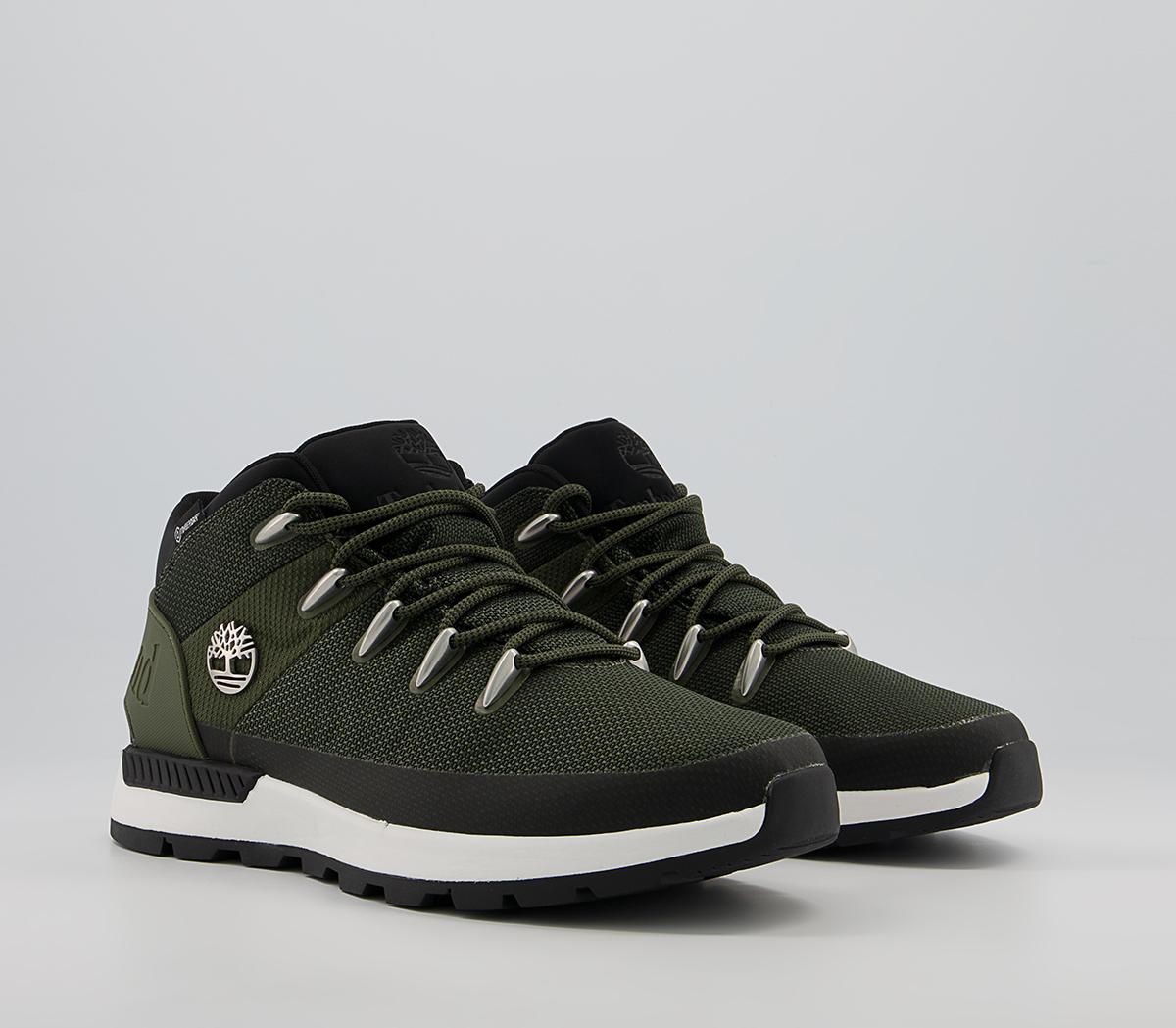 Timberland Sprint Trekker Mid Fab Boots Timberland Sprint Trekker Mid Fab Boots Dark Green Mesh