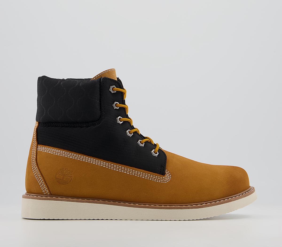 Timberland Newmarket II Quilted Boots Wheat Nubuck - Men's Boots