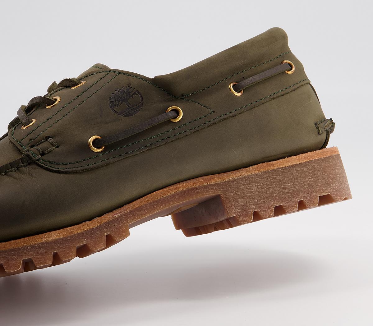 Timberland Authentic 3 Eye Boat Shoes Timberland Authentic 3 Eye Boat Shoes Dark Green