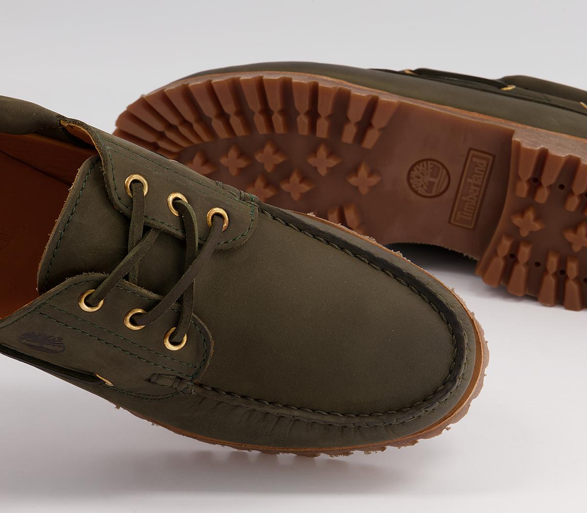 Timberland Authentic 3 Eye Boat Shoes Timberland Authentic 3 Eye Boat Shoes Dark Green