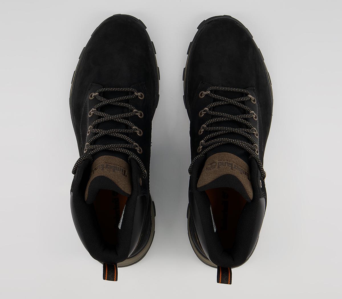 Timberland Treeline Mid Trekker Boots Timberland Treeline Mid Trekker Boots Black Full Grain