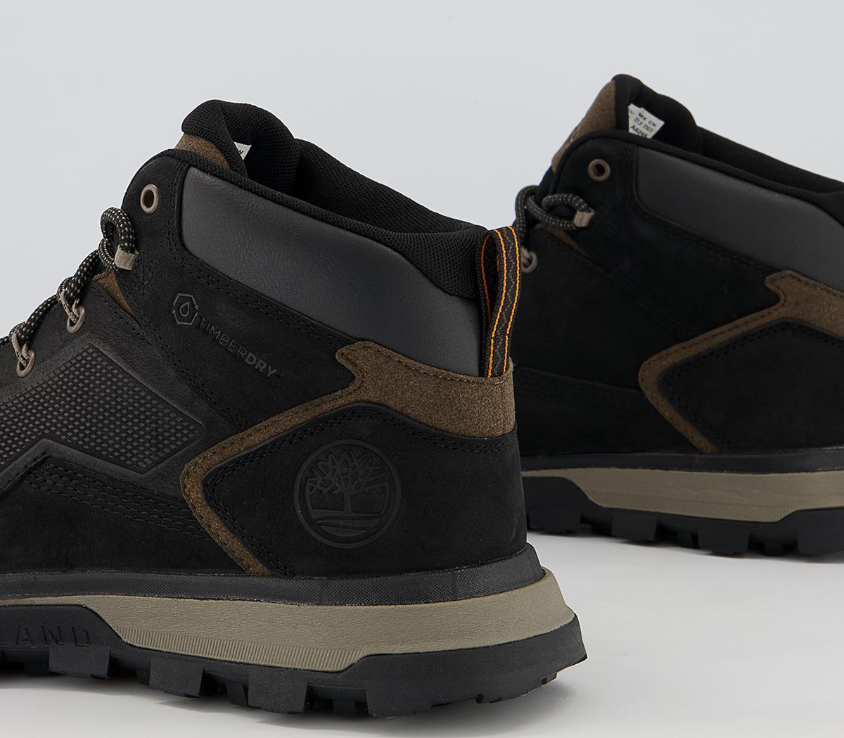 Timberland Treeline Mid Trekker Boots Timberland Treeline Mid Trekker Boots Black Full Grain
