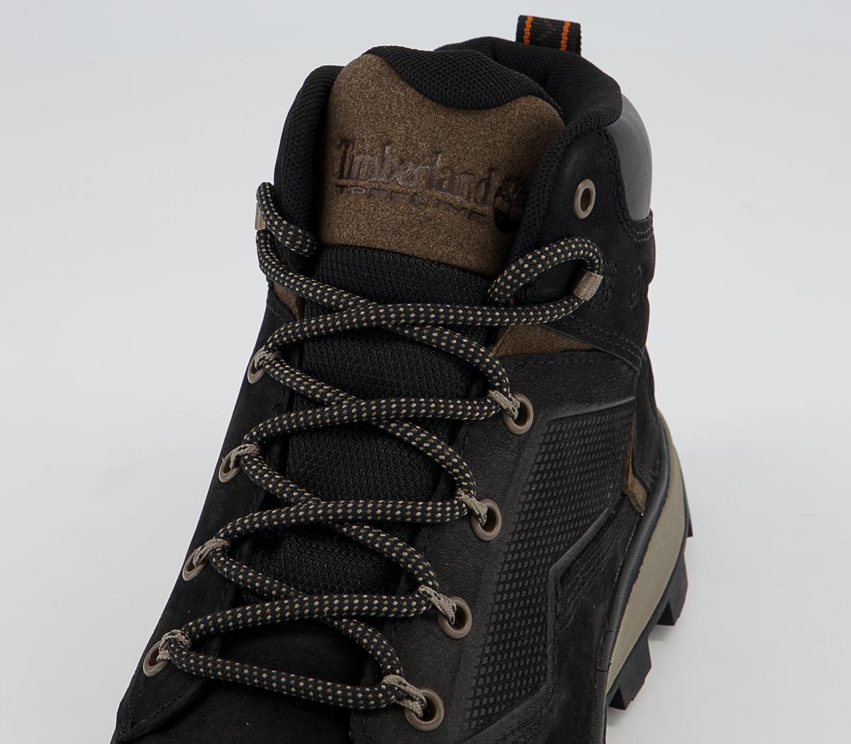 Timberland Treeline Mid Trekker Boots Timberland Treeline Mid Trekker Boots Black Full Grain