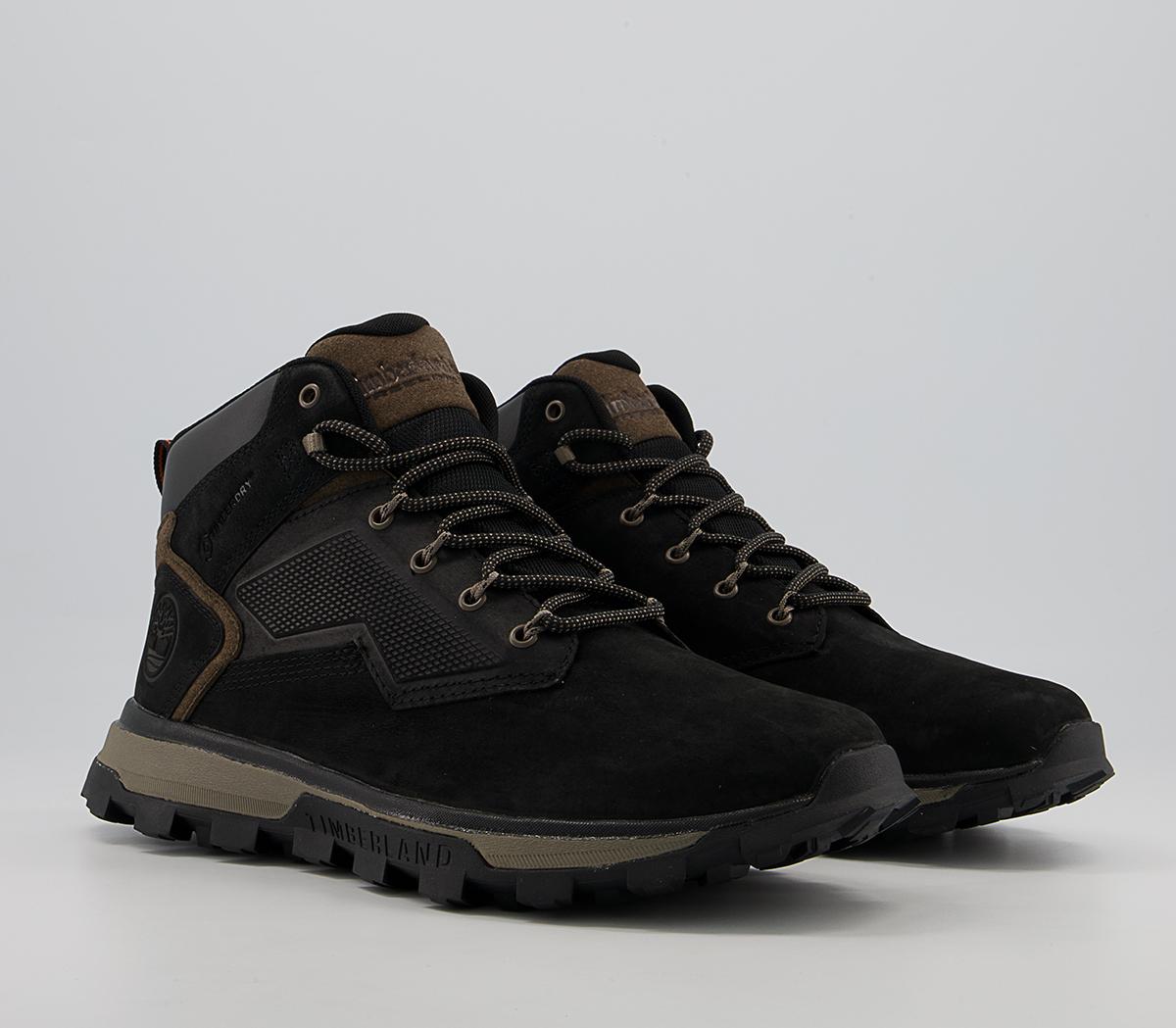 Timberland Treeline Mid Trekker Boots Timberland Treeline Mid Trekker Boots Black Full Grain