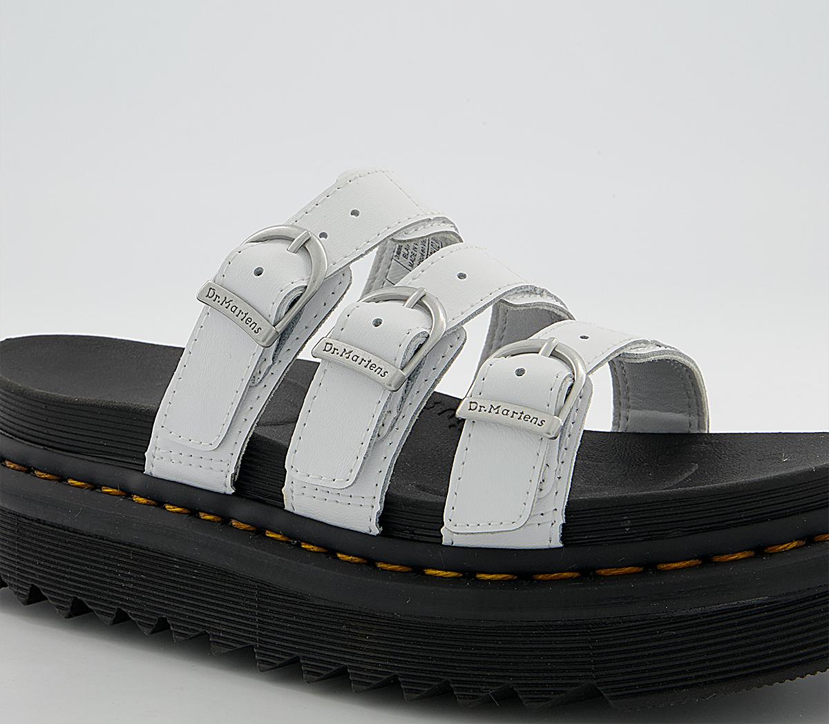 Dr. Martens Blaire Slides Dr. Martens Blaire Slides White