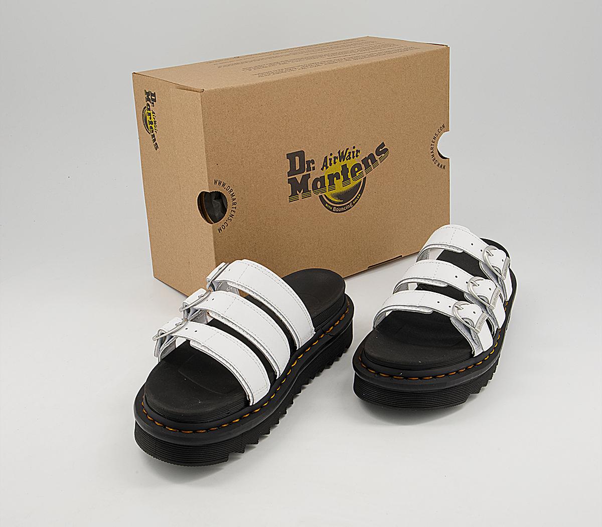 Dr. Martens Blaire Slides Dr. Martens Blaire Slides White