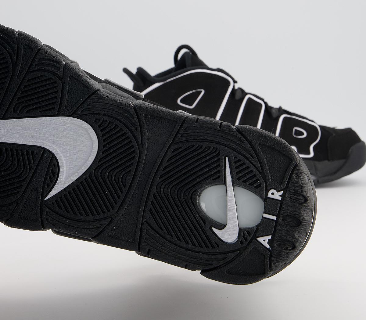 Nike Nike Air More Uptempo Trainers Black White Black - Unisex Sports