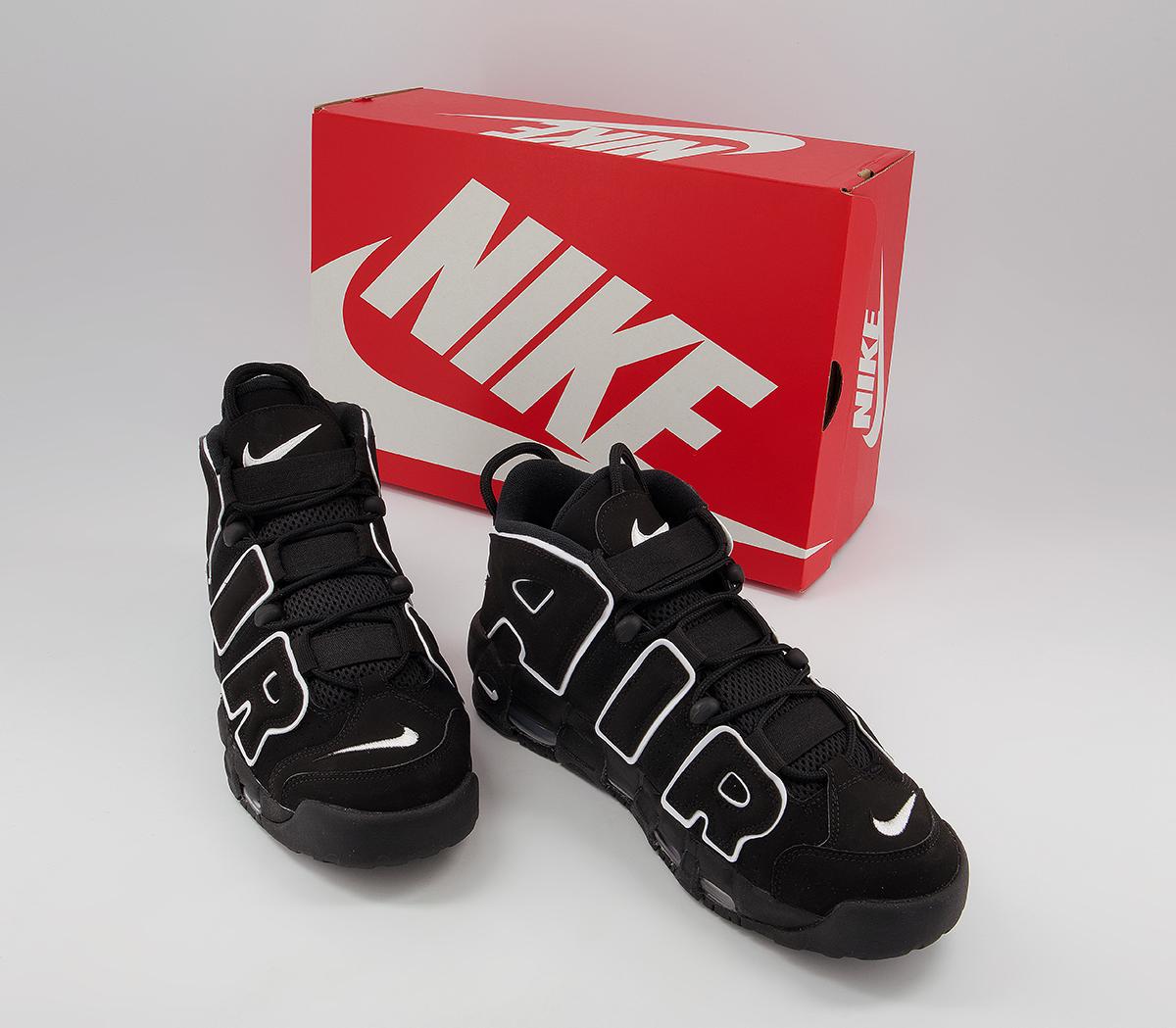 nike air more uptempo og black white 2020