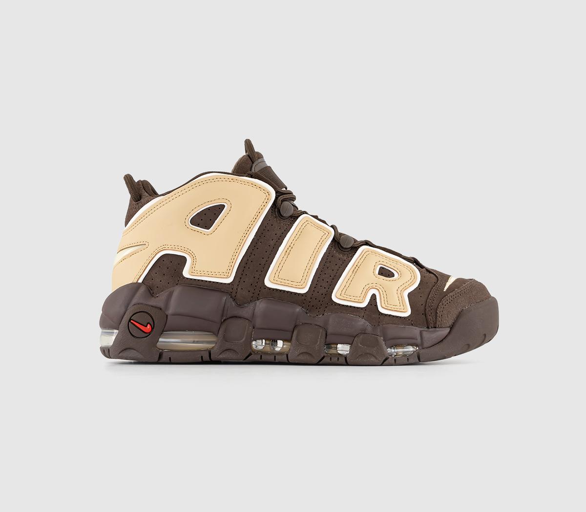 Nike Mens Air More Uptempo Trainers Baroque Brown Sesame Pale Ivory, 7
