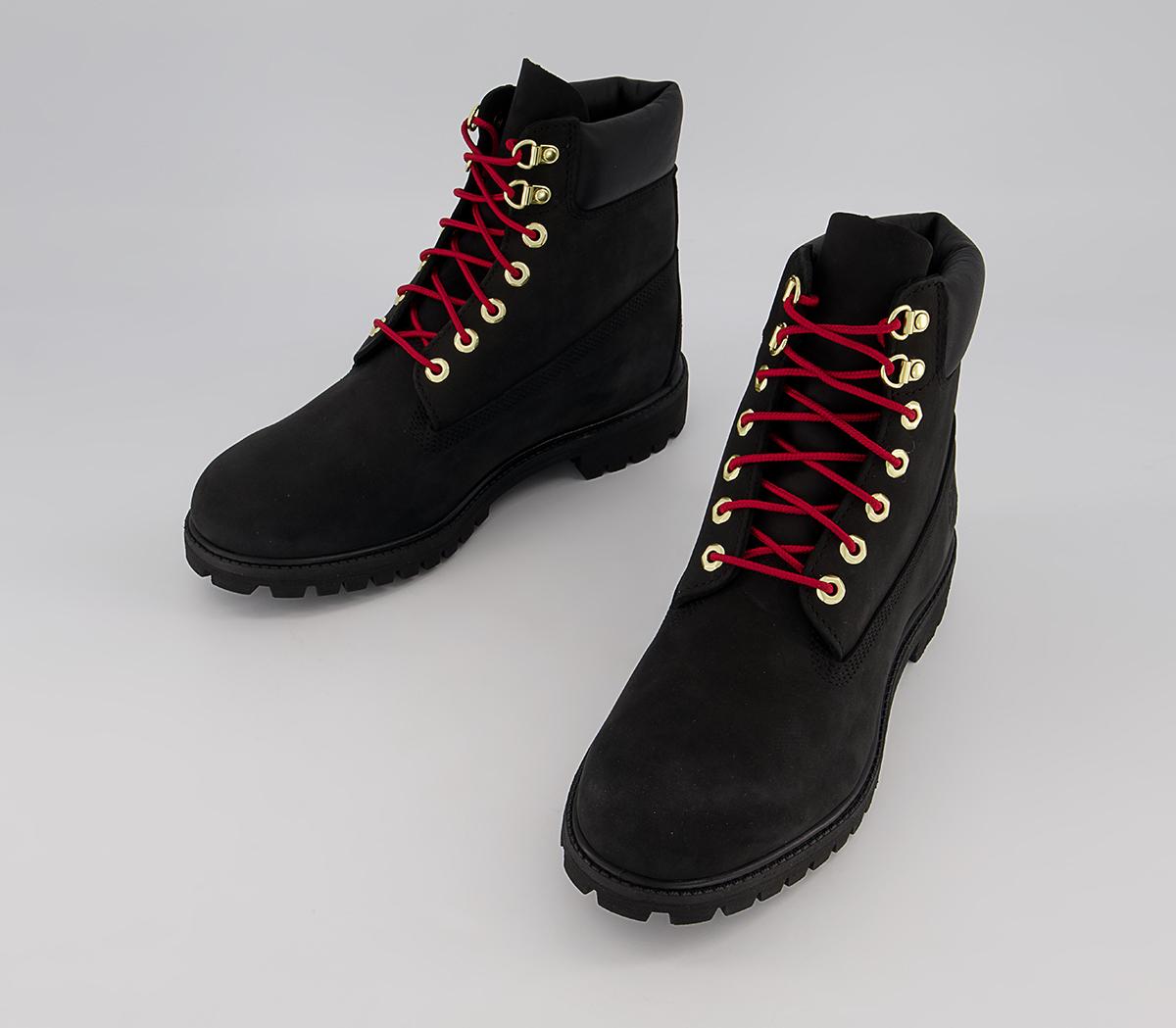 Timberland 6 Inch Premium D Ring Boots Timberland 6 Inch Premium D Ring Boots Black