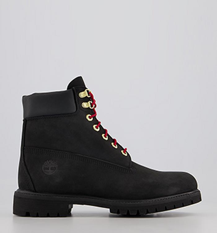 Timberland 6 Inch Premium D Ring Boots Black