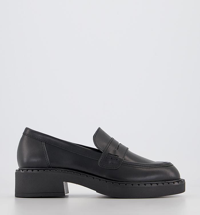 OFFICE Favour Chunky Sole Loafers Black Leather