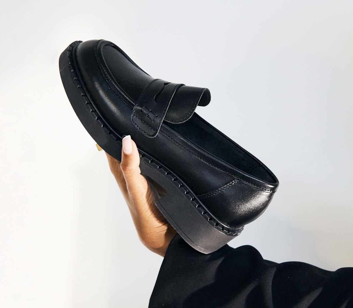 OFFICEFavour Chunky Sole LoafersBlack Leather
