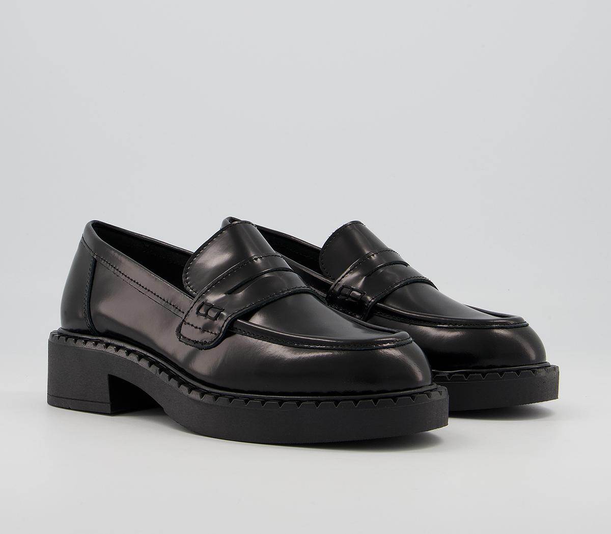 Office Favour Chunky Sole Loafers Office Favour Chunky Sole Loafers Black Box Leather